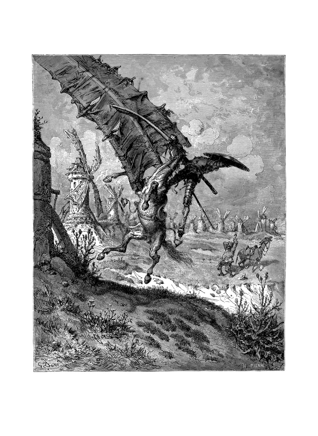 Don Quixote and the Windmills