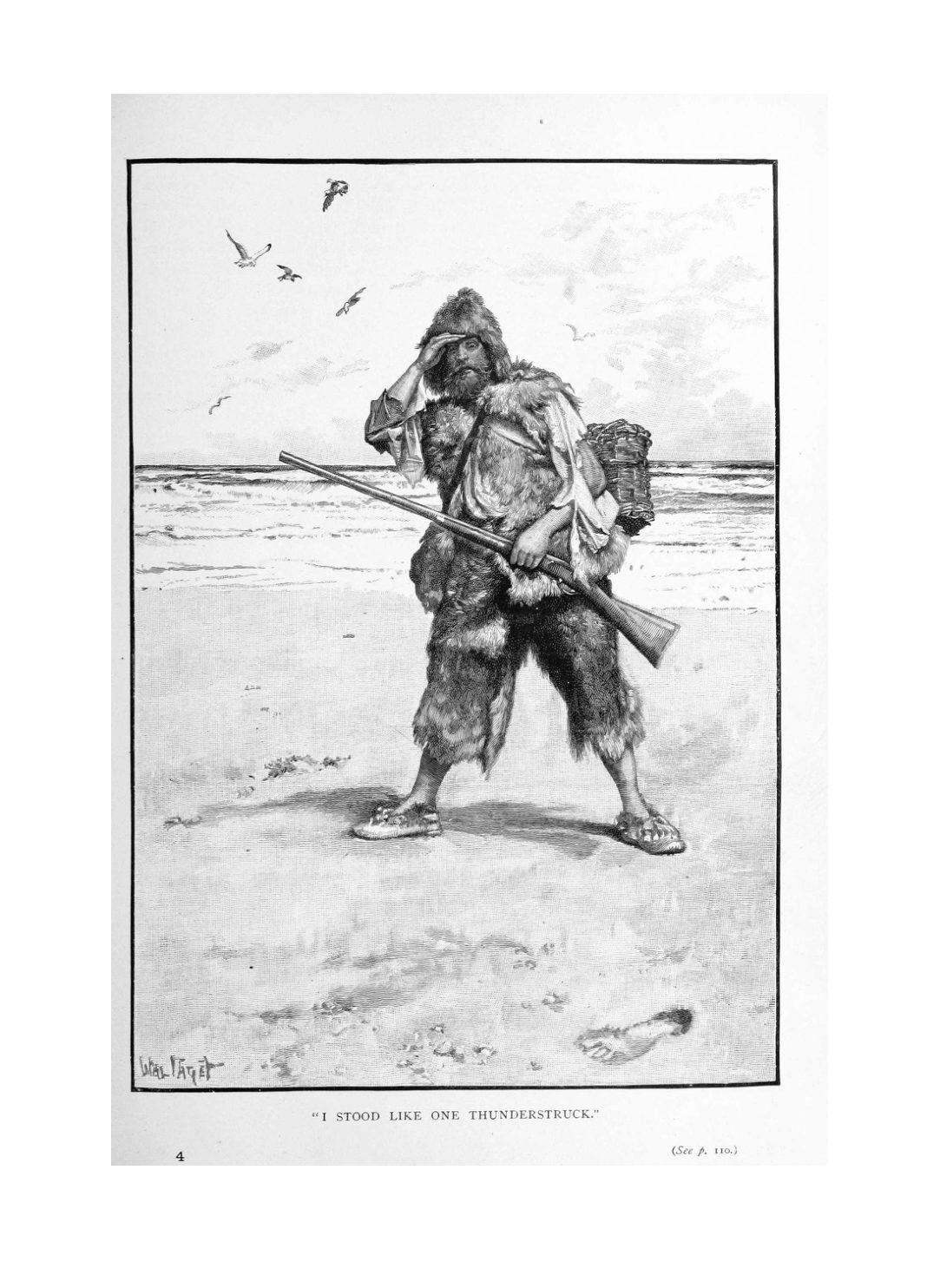 Robinson Crusoe and the Footprint