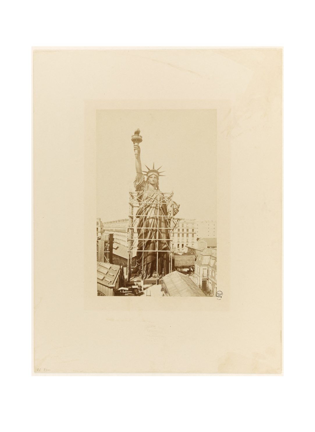 The Statue of Liberty under construction in Paris