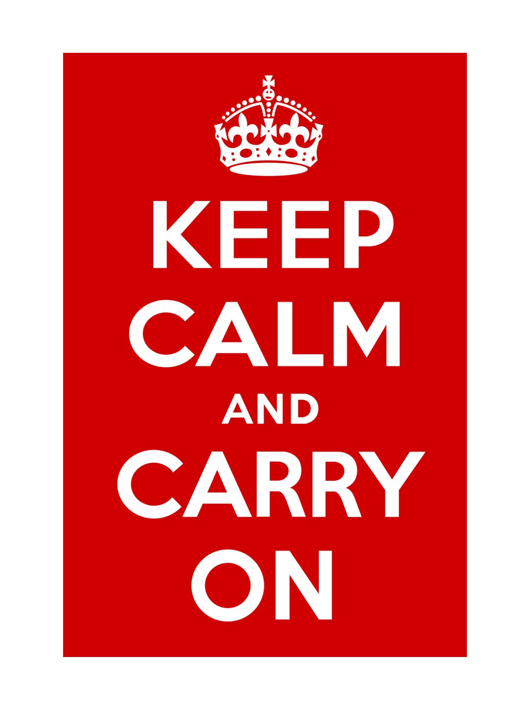 Keep Calm and Carry On